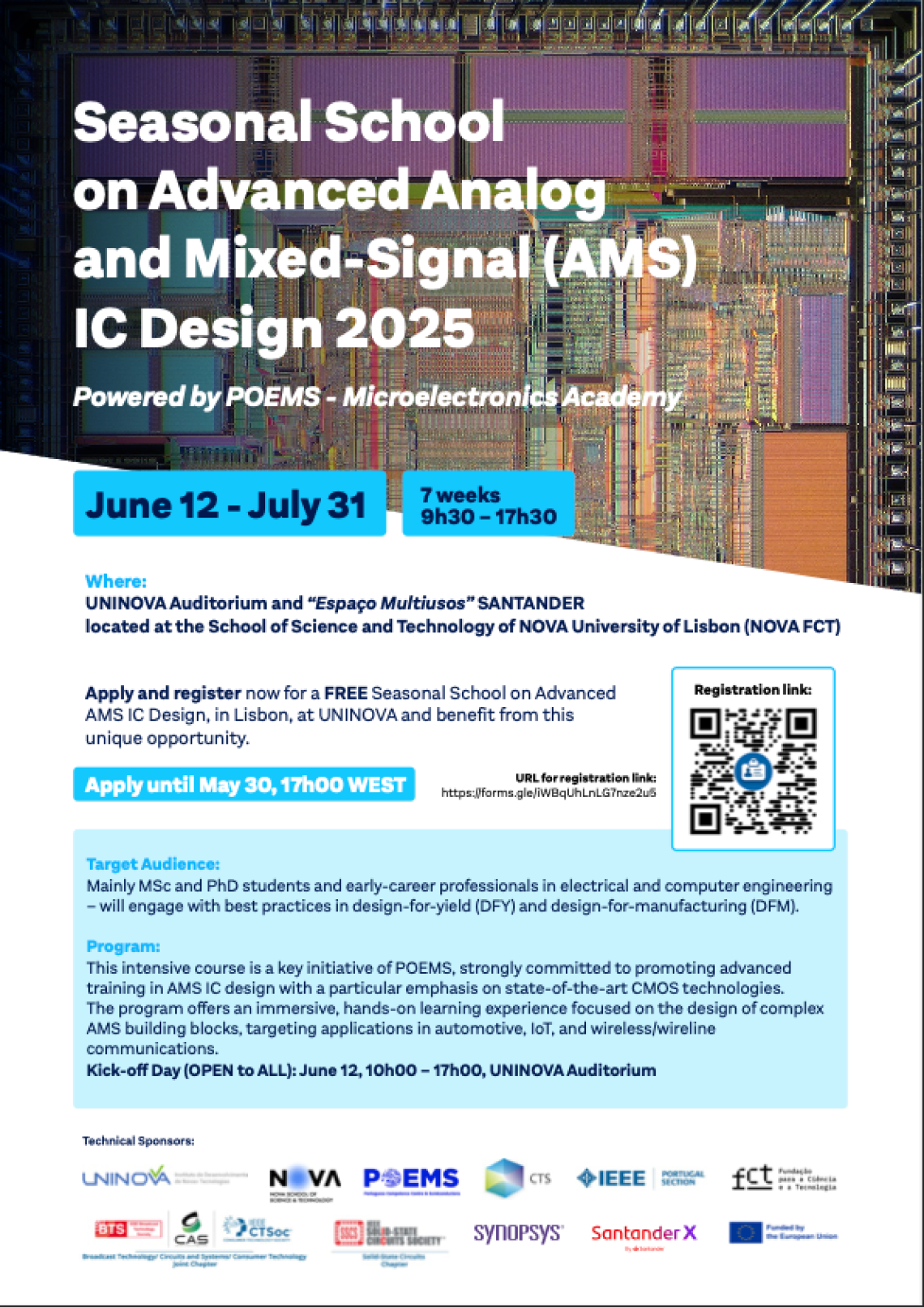 Seasonal School on Advanced Analog and Mixed-Signal (AMS) IC Design 2025