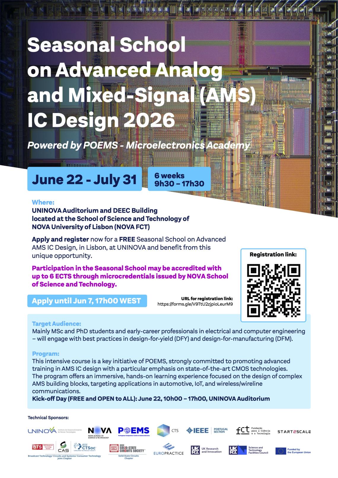Seasonal School on Advanced Analog and Mixed-Signal (AMS) IC Design 2026